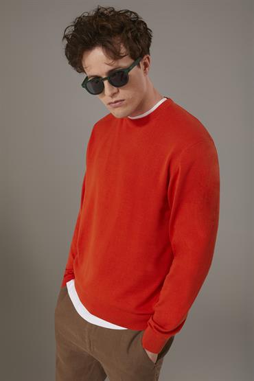 ROUND NECK SWEATER ORANGE
