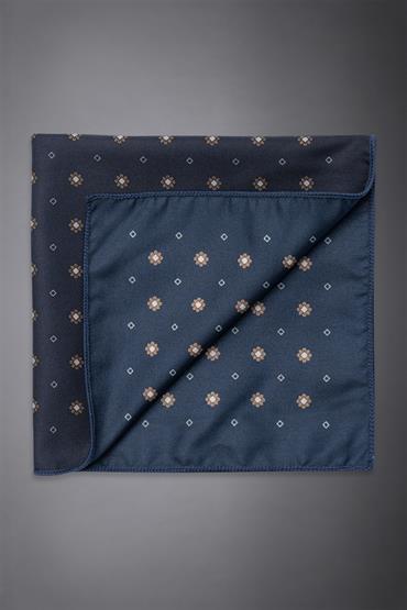 POCHETTE 30X30 DK BLUE/WHITE