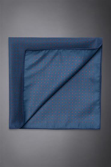 POCHETTE 30X30 DK BLUE/RED