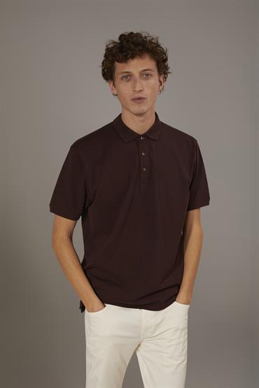 SHORT SLEEVE POLO BROWN