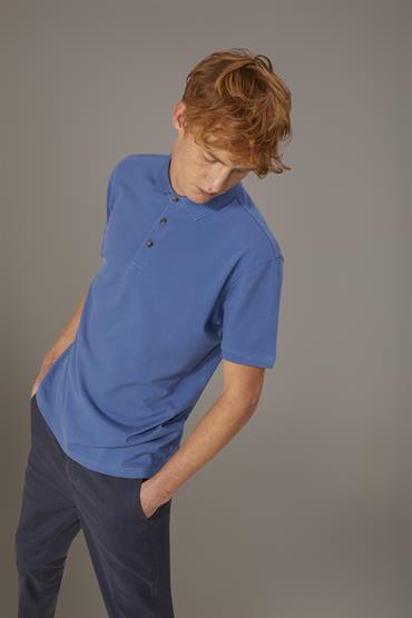 SHORT SLEEVE POLO INDIGO