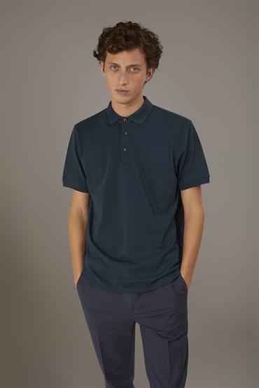 SHORT SLEEVE POLO MARINE