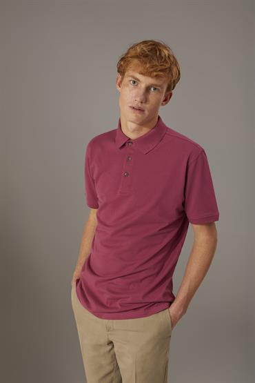 SHORT SLEEVE POLO MAUVE