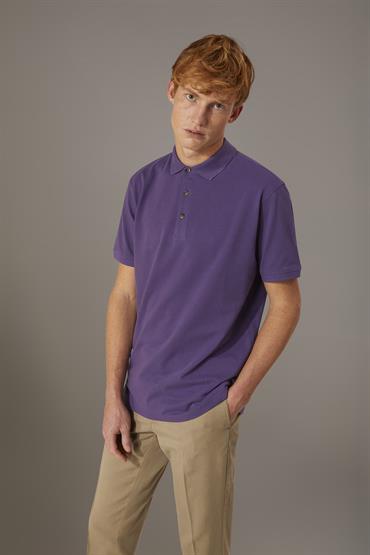 SHORT SLEEVE POLO PURPLE