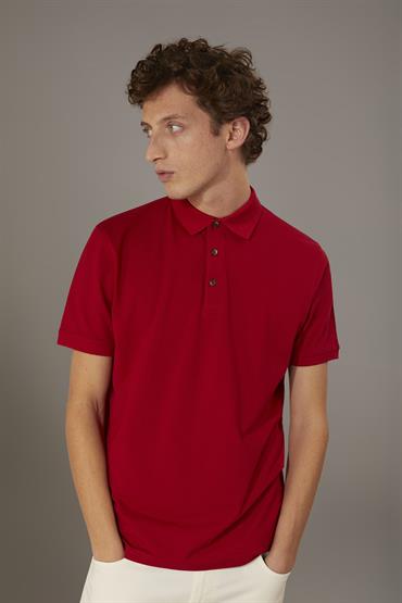 SHORT SLEEVE POLO RED