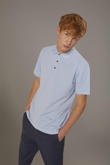 SHORT SLEEVE POLO SKY