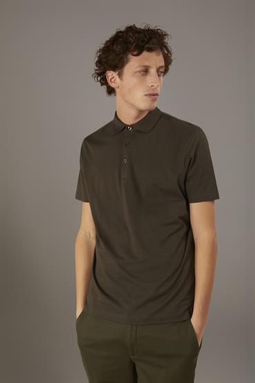 SHORT SLEEVE FRENCH COLLAR POLO MILITARY
