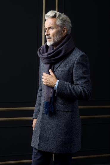 SHAWL 60 X 190 CM<br/>VARIANTE : BORDEAUX/BEIGE