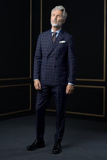 DOUBLE BREASTED SUIT<br/>VARIANTE : BLUE