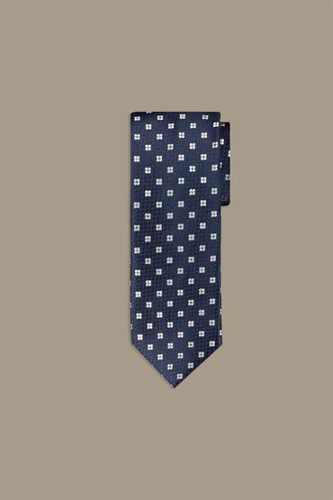 TIE WIDTH 8 CM<br/>VARIANTE : BLUE/MORO