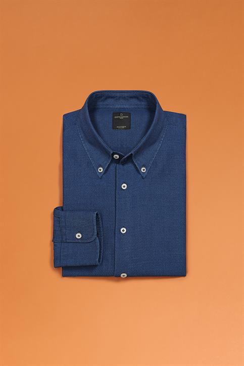 BUTTON DOWN COLLAR CLASSIC FIT CASUAL SHIRT DENI