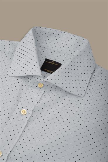 FRENCH COLLAR SLIM FIT CASUAL SHIRT<br/>VARIANTE : SKY