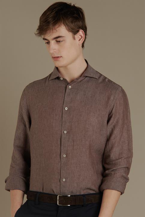 FRENCH COLLAR CLASSIC FIT CASUAL SHIRT