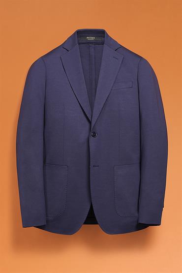 NOTCH SINGLE BREASTED JACKET<br/>VARIANTE : DK BLUE