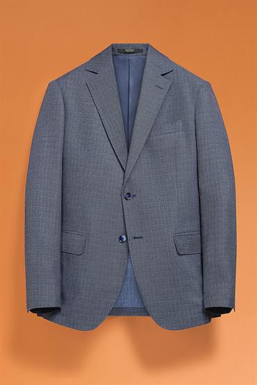 NOTCH SINGLE BREASTED JACKET<br/>VARIANTE : BLUE