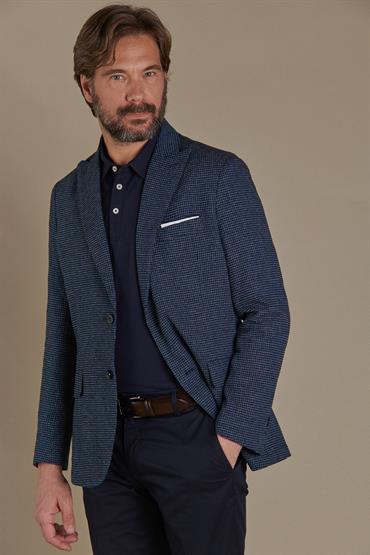 PEAK LAPEL SINGLE BREASTED JACKET<br/>VARIANTE : BLUE