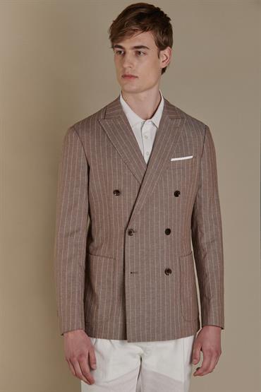 DOUBLE BREASTED JACKET<br/>VARIANTE : BEIGE