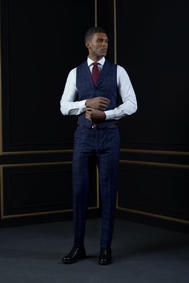 SINGLE BREASTED VEST<br/>VARIANTE : DK BLUE