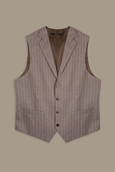 SINGLE BREASTED VEST<br/>VARIANTE : BEIGE