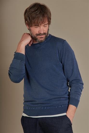 ROUND NECK SWEATER<br/>VARIANTE : DENIM