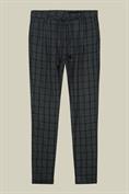 CHINO TROUSERS WITH COULISSE AND TURN UP HEM GRE