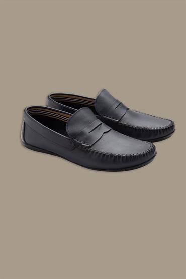MOCASSINO PELLE<br/>VARIANTE : BLACK