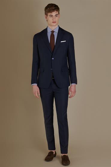 notch single breasted suit<br/>VARIANTE : BLUE