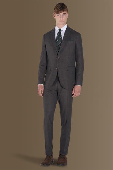 notch single breasted suit<br/>VARIANTE : BROWN