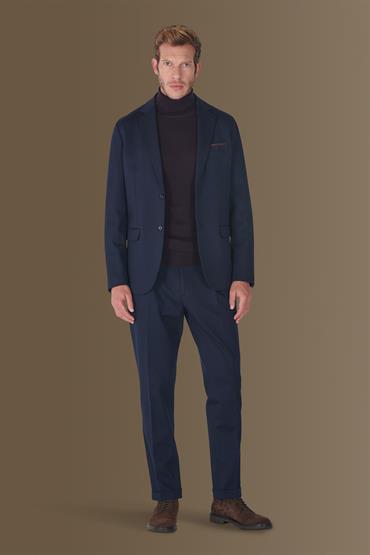 notch single breasted suit<br/>VARIANTE : BLUE