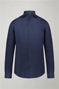 french collar classic fit shirt DK BLUE