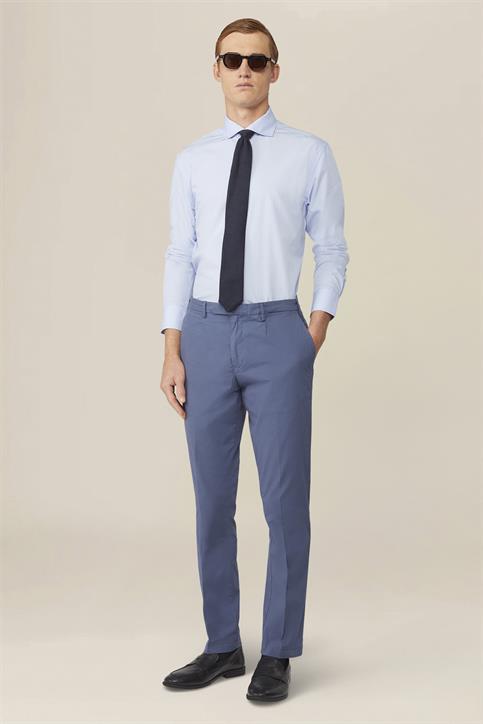 french collar classic fit shirt DK SKY