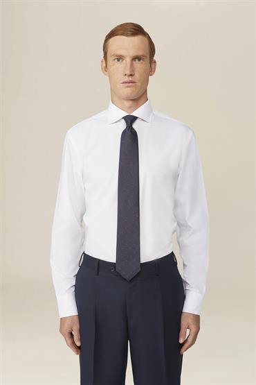 french collar classic fit shirt WHITE