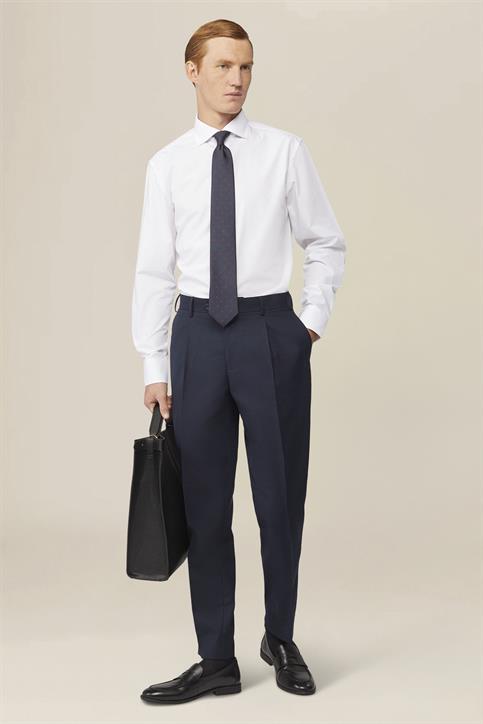 french collar classic fit shirt WHITE