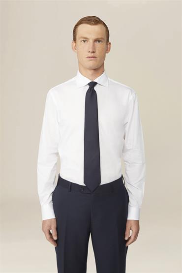 french collar classic fit shirt WHITE