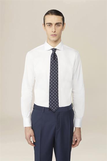 french collar slim fit shirt WHITE
