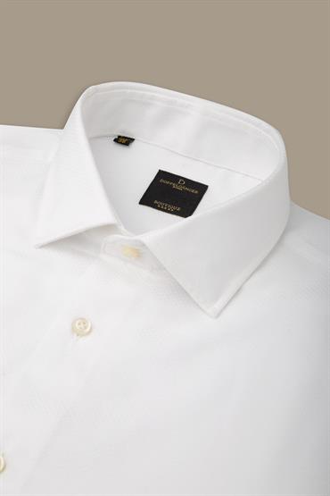 ITALIAN COLLAR CLASSIC FIT SHIRT - CUFFLINK WHIT<br/>VARIANTE : WHITE