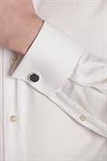 ITALIAN COLLAR CLASSIC FIT SHIRT - CUFFLINK WHIT