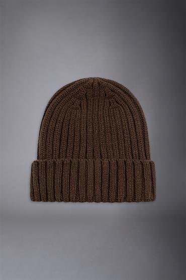 RIB BEANIE HAT BROWN