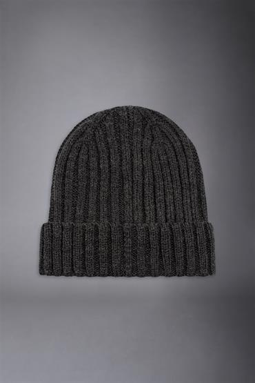 RIB BEANIE HAT DK GREY