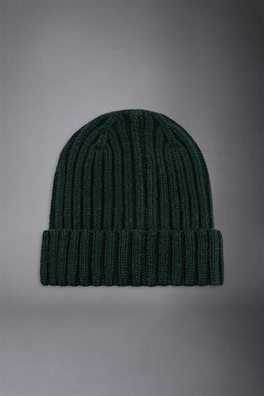 RIB BEANIE HAT FOREST GREEN