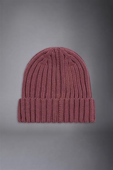 RIB BEANIE HAT MAUVE