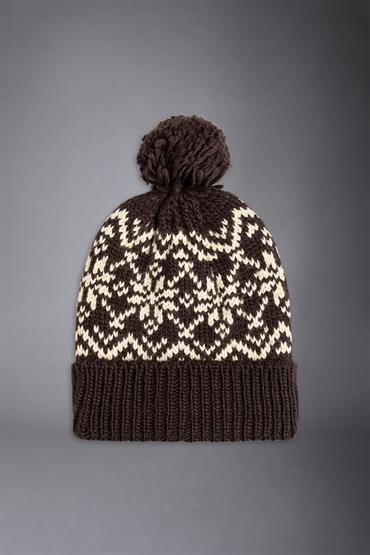 NORWEGIAN HAT BORDEAUX/ WHITE