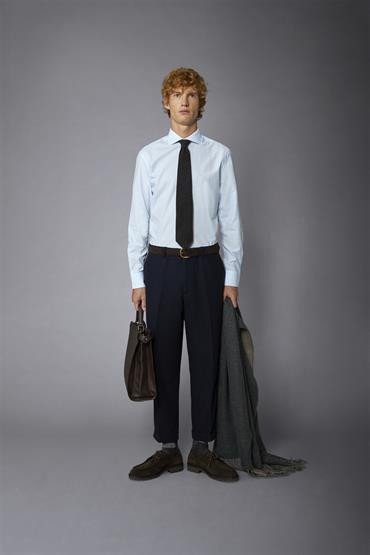 FRENCH COLLAR SLIM FIT SKY