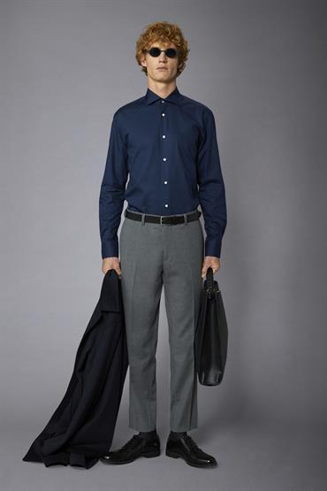 FRENCH COLLAR CLASSIC FIT DK BLUE