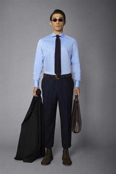FRENCH COLLAR CLASSIC FIT DK SKY