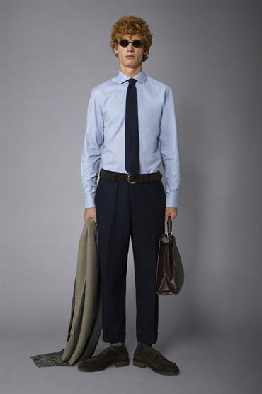 FRENCH COLLAR CLASSIC FIT BLUE