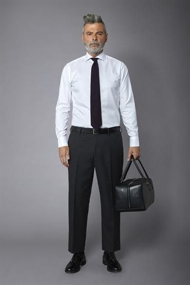 FRENCH COLLAR SLIM FIT WHITE