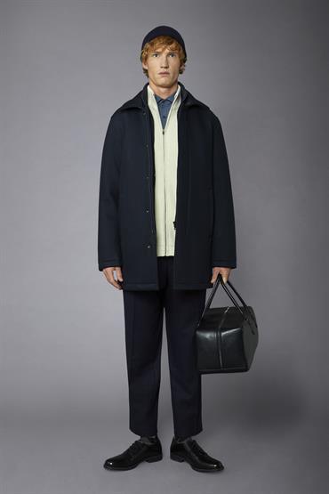 SINGLE BREASTED COAT BLUE