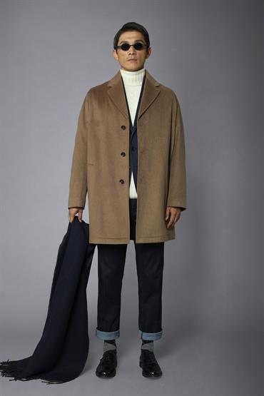 SINGLE BREASTED COAT CAMEL