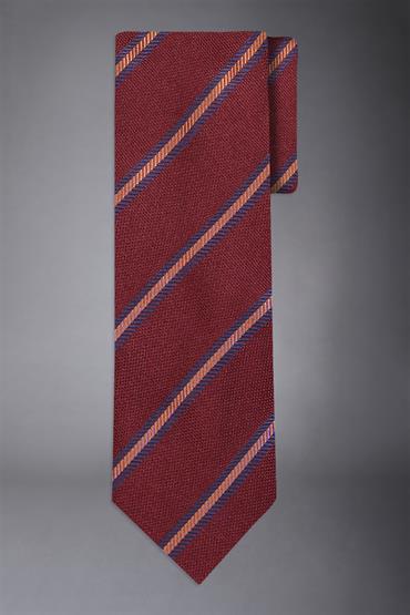 BAMBOO BLEND TIE BORDEAUX